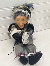 Witch Kasma Ltd Thailand VTG Collectible Hanging Figure Puppet Doll Old Woman picture