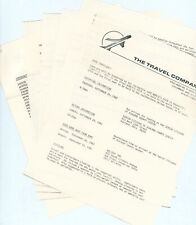 1982 World's Fair Knoxville TN Travel Agency Itinerary Ephemera Lot Columbus OH picture