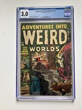 Adventures Into Weird Worlds #5 1952 Atlas Pre-Code Horror PCH Red Dress CGC 3.0 picture