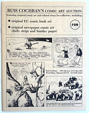 Russ Cochran's Comic Art Auction Catalog #29 VF+ 1987 Original B&W EC Cartoons picture