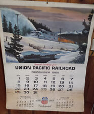 1969 Union Pacific Railroad Wall Calendar ~ Centennial picture