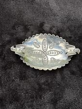 Vintage Navajo Solid Silver Hand Chased Thunderbird Ashtray  picture