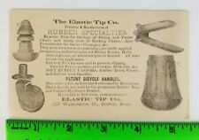 Vintage 1890's The Elastic Tip Rubber Company Boston Mass Business Card picture