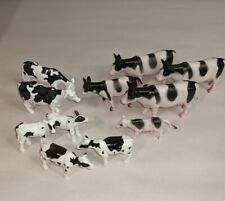 Plastic Mini Farm Animal Lot of 11~Holstein Cows And Calves~Great Condition picture