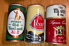 Lot of  6 vintage steel pull tab empty beer can collection picture