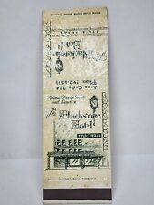 Vintage Matchbook Cover - THE BLACKSTONE HOTEL Tyler Texas picture