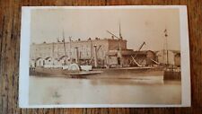 1860'S ANTIQUE CDV PHOTOGRAPH - NEWHAVEN PADDLE STEAMER SHIP FERRY PS BORDEAUX picture
