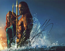 Jason Momoa & Amber Heard Aquaman 8.5x11 signed Photo Reprint picture