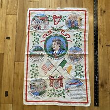 Vintage John F. Kennedy Irish Linen Tea Towel 27.5 Inches Tall 18 Inches Wide picture