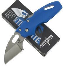 Cold Steel Mini Tuff Lite Tri-Ad Lock Blue Griv-Ex Folder Pocket Knife picture