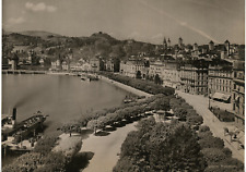 Photoglob, Switzerland, Lucerne, Vintage Photomechanical Print Walk 21x27   picture