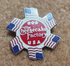 Vintage The Cheesecake Factory American Flag Pin new picture