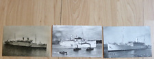 vintage steam cruise line ship sweden post card ms gripsholm ss Drottninningholm picture