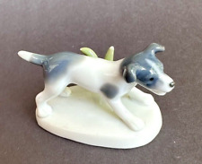 Vtg Metzler Ortloff Walter Bosse Mini Figureine Art Deco Playful Puppy Dog Gray picture