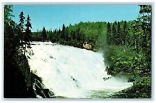 c1950s Beautiful High Falls on Magpie River Wawa Ontario Canada Postcard picture