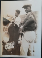 Vintage Photo 1925 Star Auto Men Checking Engine Washington License Plate picture