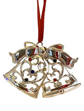 lenox Bell Ribbon Hanging ornament Rhinestones Silver picture