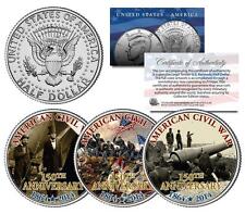 AMERICAN CIVIL WAR * 150th Anniversary * 1864-2014 JFK Half Dollar US 3-Coin Set picture