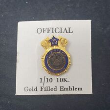 AMERICAN LEGION 25 Year Service Pin 1/10 10K Gold Filled Vintage READ picture