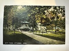 Ottumwa IA-Iowa, City Park, Scenic, Vintage Postcard 1908 (1A) picture