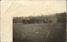 RPPC antique farm machinery baling hay REPPLINGER BLINKO ELGER WILLSON 1904-18 picture