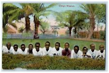 c1910's School Boys At Luebo Christian Missionary Congo Mission Postcard picture