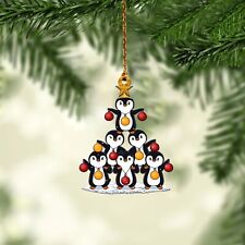 Penguin light Christmas Ornament, Penguin lover tree Christmas Ornament decor picture