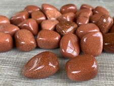 Goldstone Red Tumbled Stone, 0.75-1 Inch Tumbled Goldstone Red, Wholesale Bulk picture