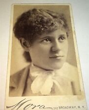 Rare Antique Victorian American Actress Lizzie McCall Mora, New York CDV Photo picture