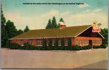 Vintage SEATTLE Washington Postcard BOB'S PLACE RESTAURANT Roadside Linen c1940s picture