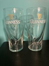 Set Of Two (2) Official Guinness Gravity Beer Glasses 20oz Pint NEW picture