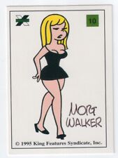 MORT WALKER Signed Miss Buxley Card #10 -  Beetle Bailey Autograph picture