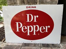 1960s Dr Pepper Painted Metal Sign 28” X 20” picture