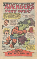 1966 Marvel Super-Heroes vintage print ad Fantastic Four the Avengers Take Over picture