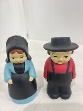 Vintage Amish /Mennonite Couple Salt & Pepper Shakers Made in Korea picture