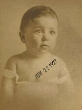 Vintage 1927 Photo Cute Baby Toddler in Baltimore, Maryland - 4x6 - ID'd picture