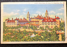 Vintage 1942 Hotel Ponce De Leon St Augustine Florida Linen Postcard S.A. 83 picture