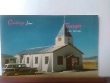 VTG postcard tecopa hot springs California Church dedicated in 1956 picture