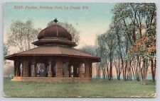 La Crosse, Wisconsin WI Pavilion Pettibone Park 1914 Postcard picture
