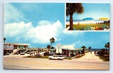 Blue Marlin Motel Daytona Beach Florida Chrome Postcard c.1960 Unposted picture