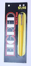 NEW VTG Parker Big Red Ball Pen Medium Yellow Logo Clip Refillable Bandless picture