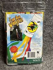 Vintage Halloween Witch Flyin’ High 60”  Wind Socks  Sturdy Nylon NOS picture