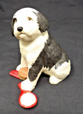 1988 Franklin Mint World of Puppies Porcelain Sheepdog Dog Figurine 4