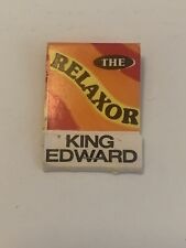 Vintage The Relaxor Matchbook King Edward Full Unstruck Ad Matches Cigars picture