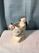 Vintage Rare Schafer & Vater Whimsical Pitcher Chinese Man Holding a Crying Baby picture