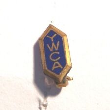 Vintage Y.M.C.A. Lapel, Shirt, Blouse Pin. Blue and Gold picture