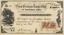 First German Target Club dated 1868 - Club Stocks and Bonds - Clubs picture