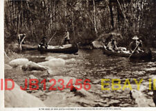 CANADA Nova Scotia Kejimkujik Natll Pk CANOE 1920 Print picture