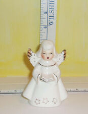 Vintage Porcelain Choir Angel In White Dress With Stars Holding Choir Book picture