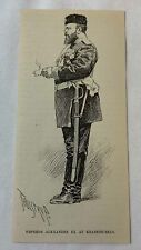 1889 magazine engraving ~  EMPEROR ALEXANDER III AT KRASNOE-SELO Russia picture